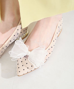 チュールリボンシアーパンプス/66101