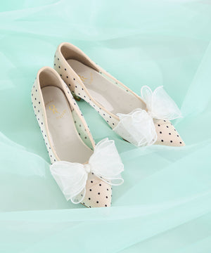 チュールリボンシアーパンプス/66101