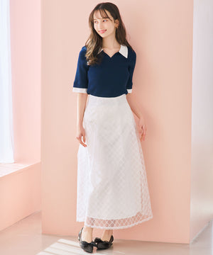 チュールリボンシアーパンプス/66101