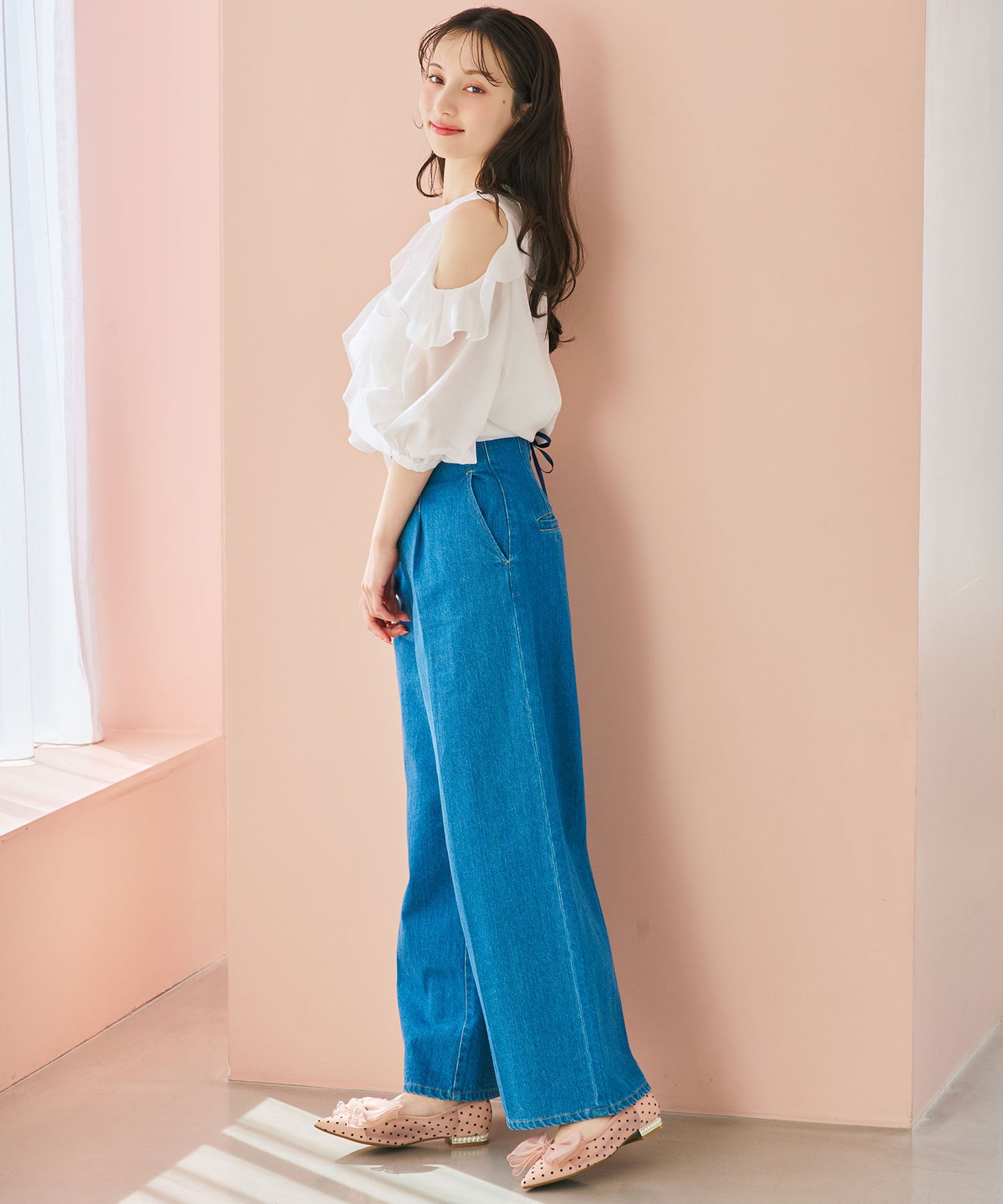 チュールリボンシアーパンプス/66101