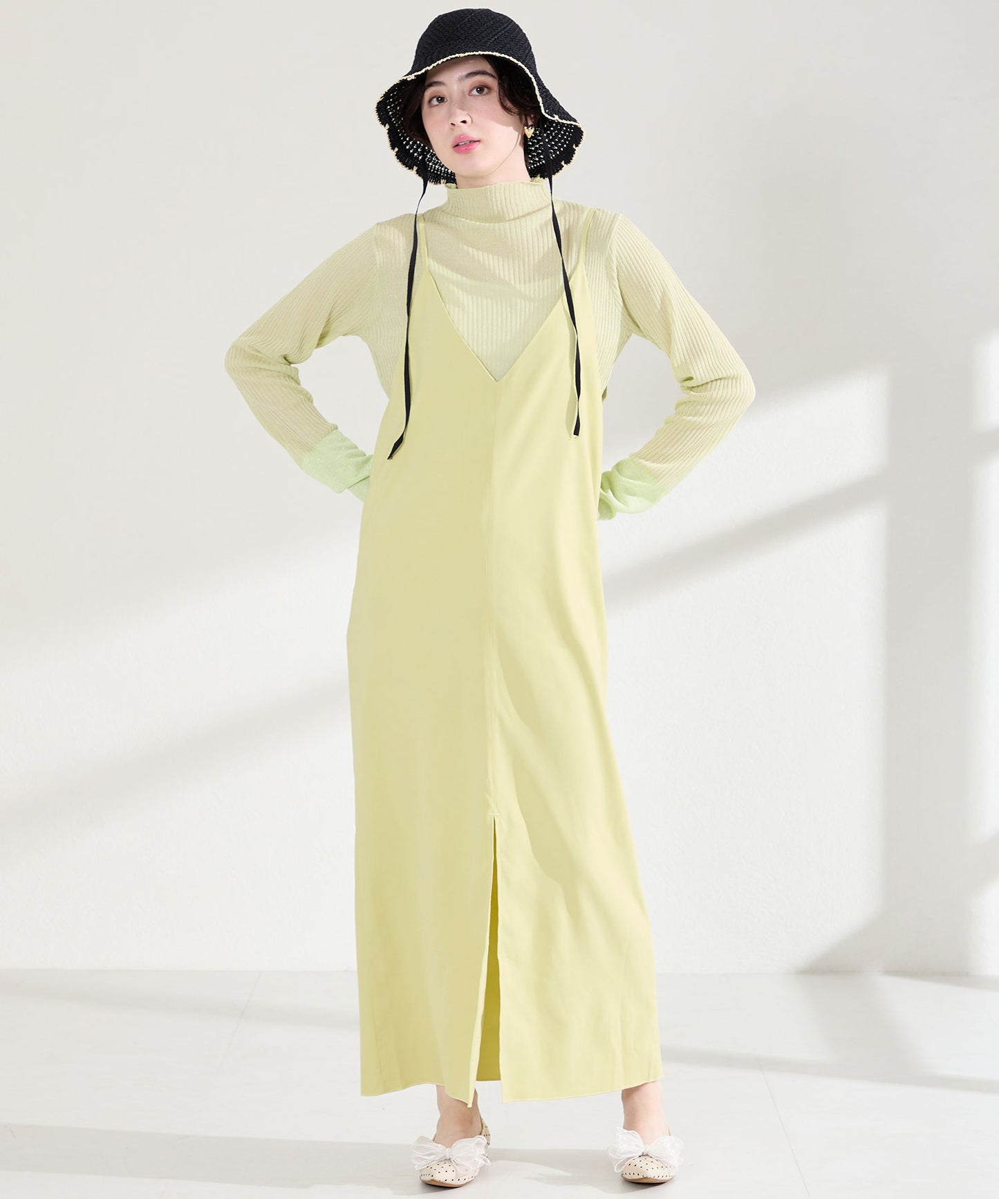 チュールリボンシアーパンプス/66101