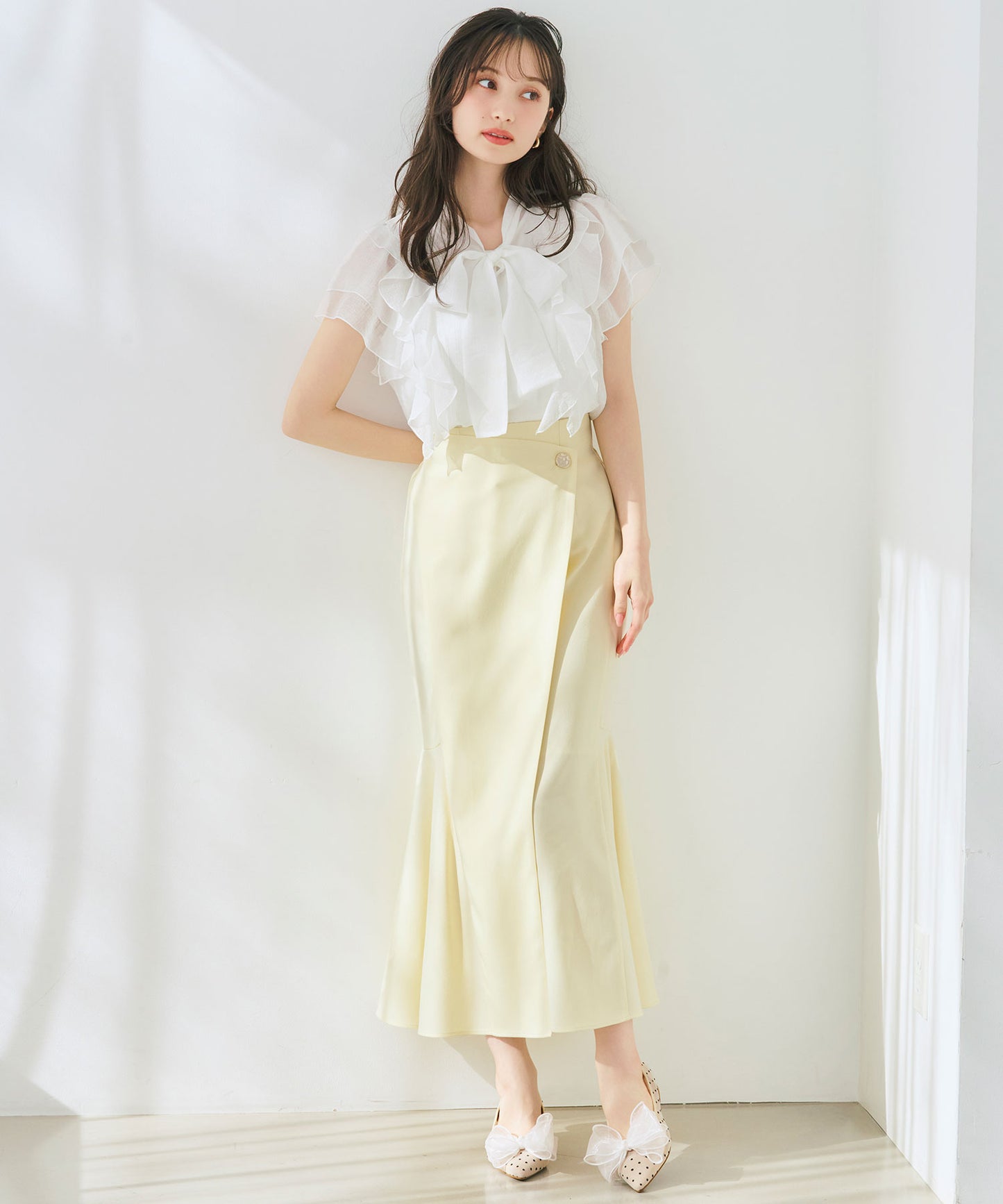 チュールリボンシアーパンプス/66101