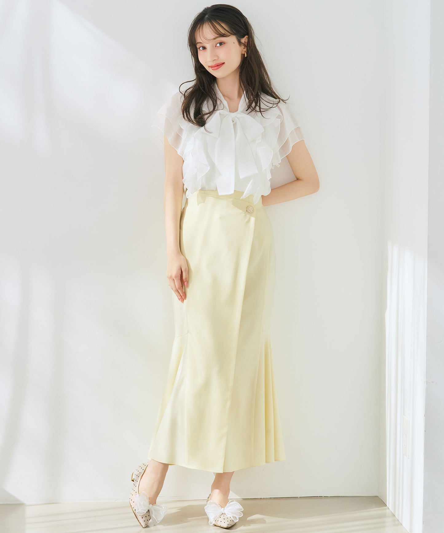 チュールリボンシアーパンプス/66101