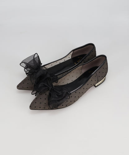 チュールリボンシアーパンプス/66101