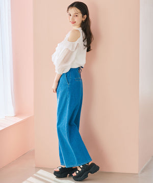 ビジューボタンキルティングスポーツサンダル/66204