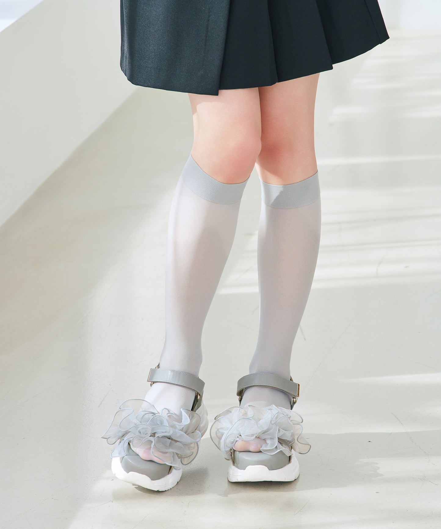 フリルチュールボリュームソールサンダル/66205