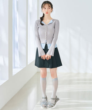 フリルチュールボリュームソールサンダル/66205