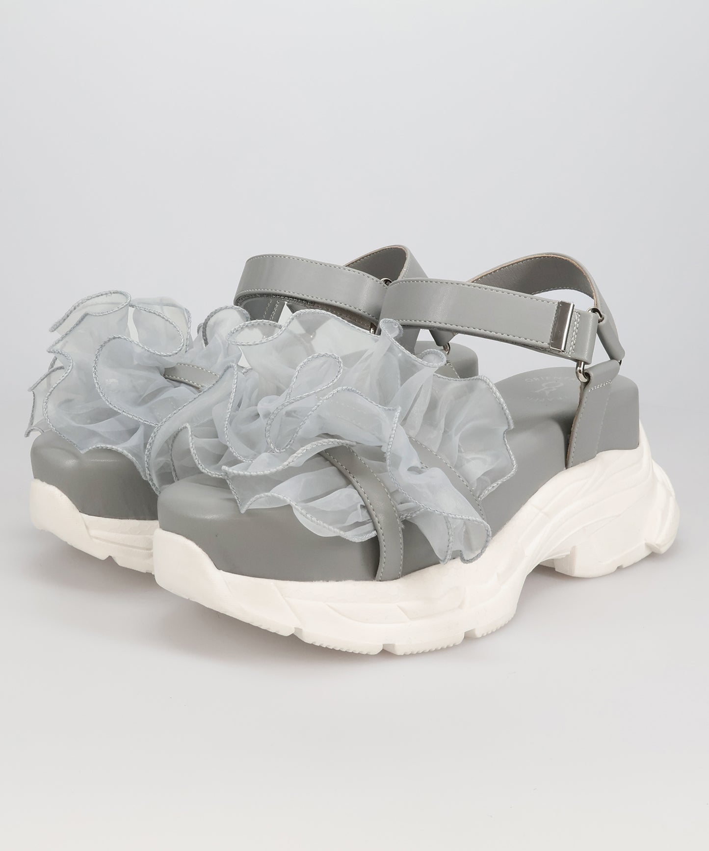 フリルチュールボリュームソールサンダル/66205