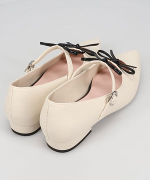 【店舗限定】ダブルリボンストラップパンプス/66310