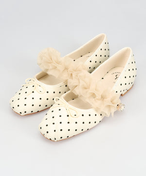 【店舗限定】フリルパーツ付き2wayバレエパンプス/66311