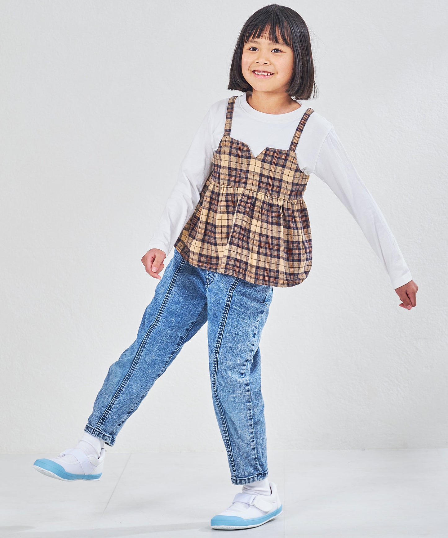 【WEB限定/KIDS】ゴムストラップスクールシューズ/K-533