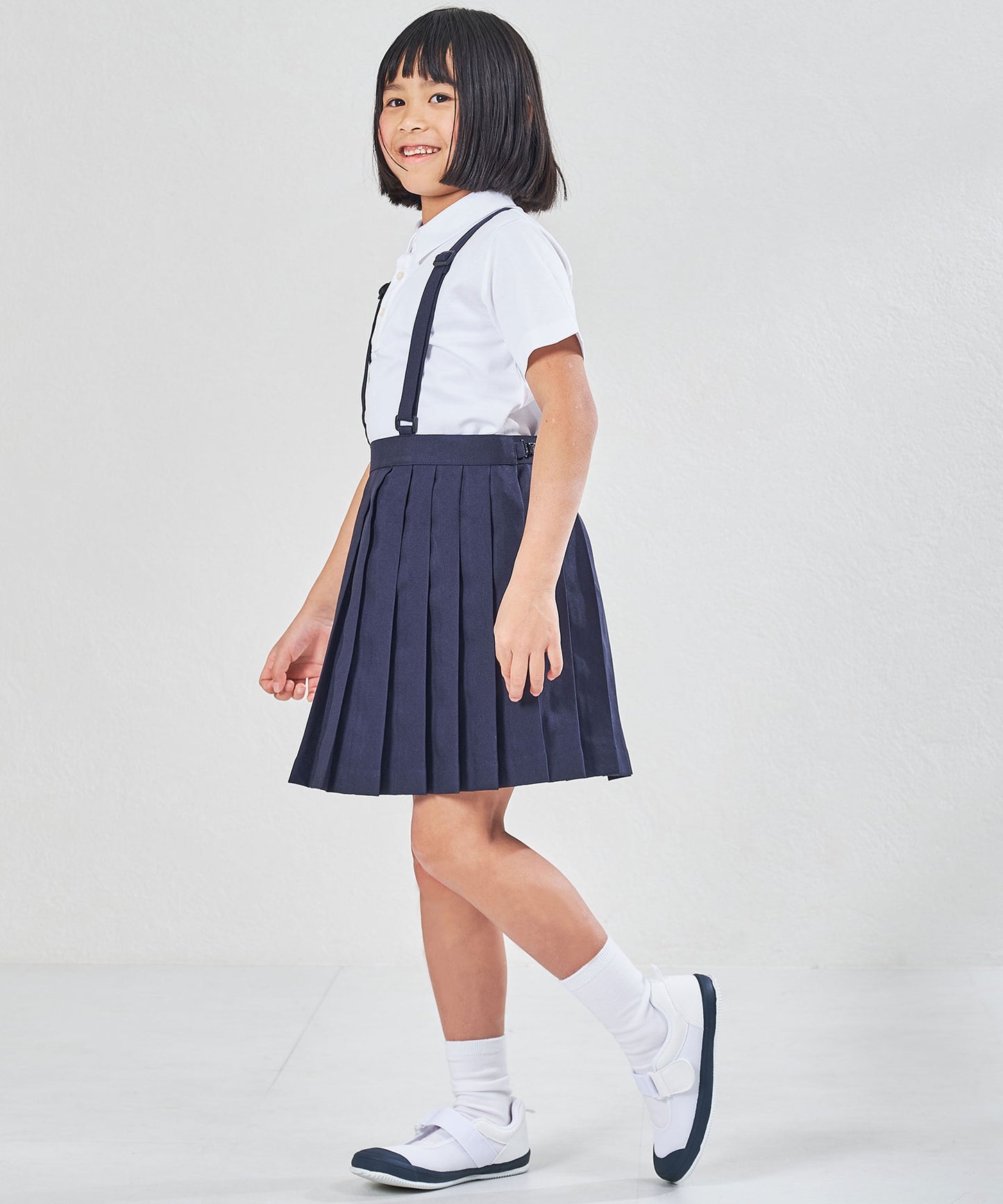 【WEB限定/KIDS】ゴムストラップスクールシューズ/K-533