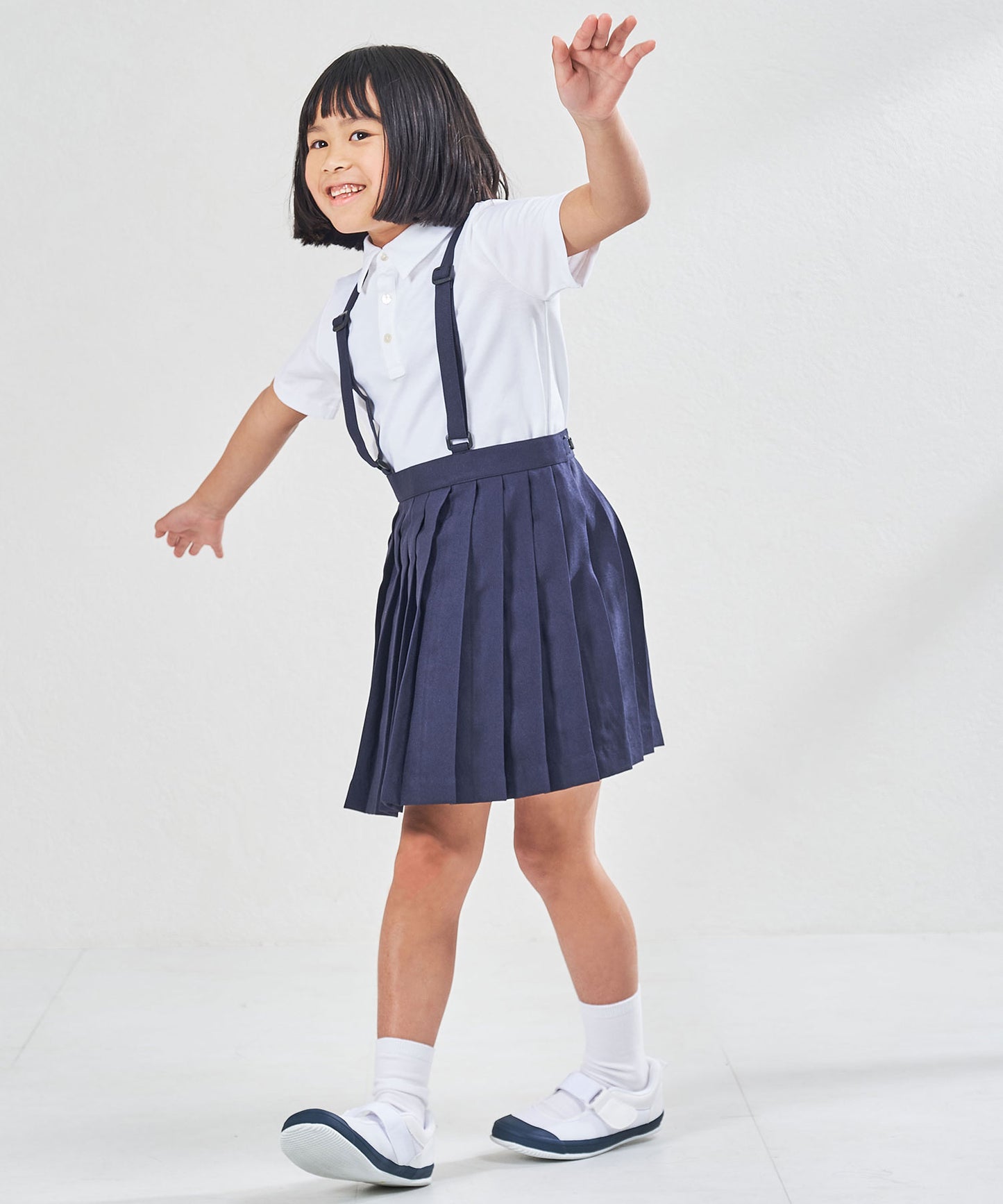 【WEB限定/KIDS】ゴムストラップスクールシューズ/K-533