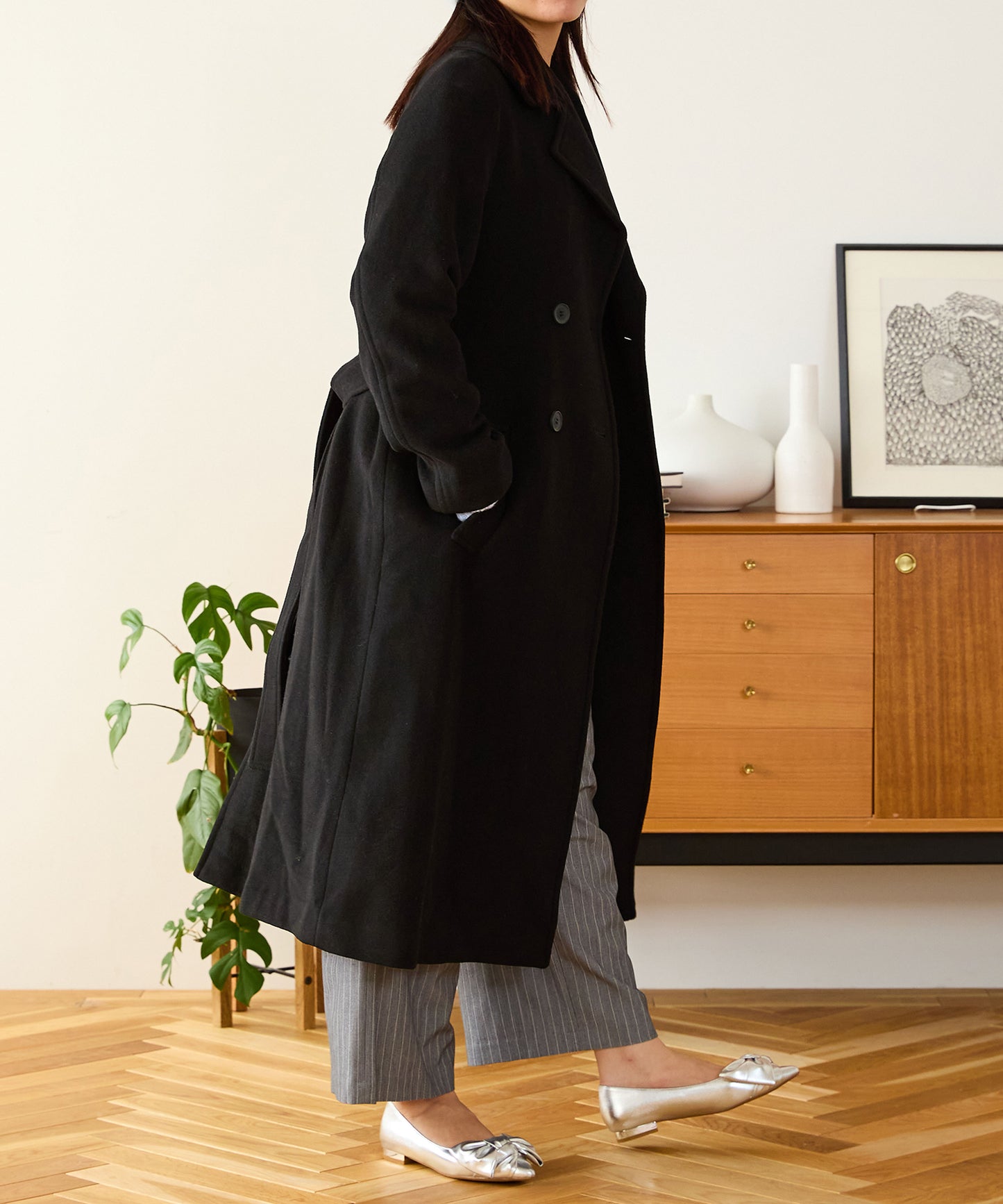 ダブルボタンコート/MO33C03