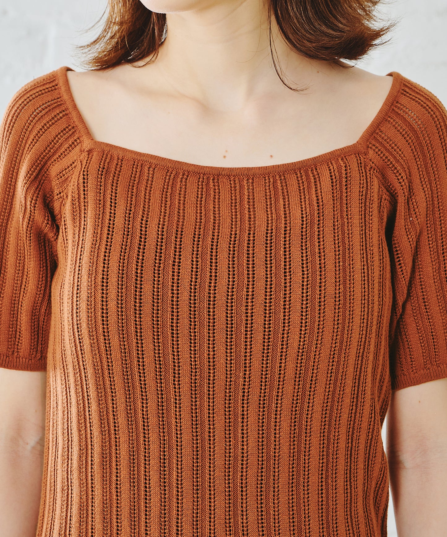 アイレット柄ニットトップス/AC1102