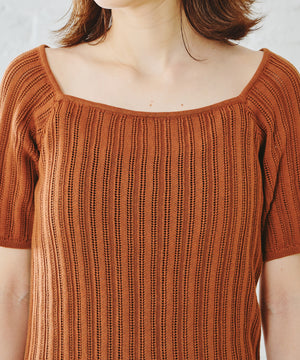 アイレット柄ニットトップス/AC1102