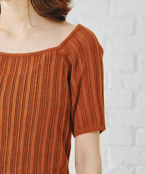 アイレット柄ニットトップス/AC1102