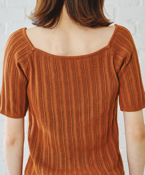 アイレット柄ニットトップス/AC1102