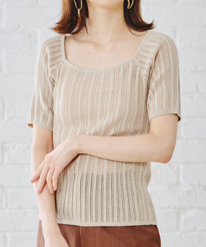 アイレット柄ニットトップス/AC1102