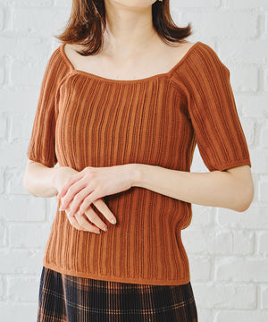 アイレット柄ニットトップス/AC1102