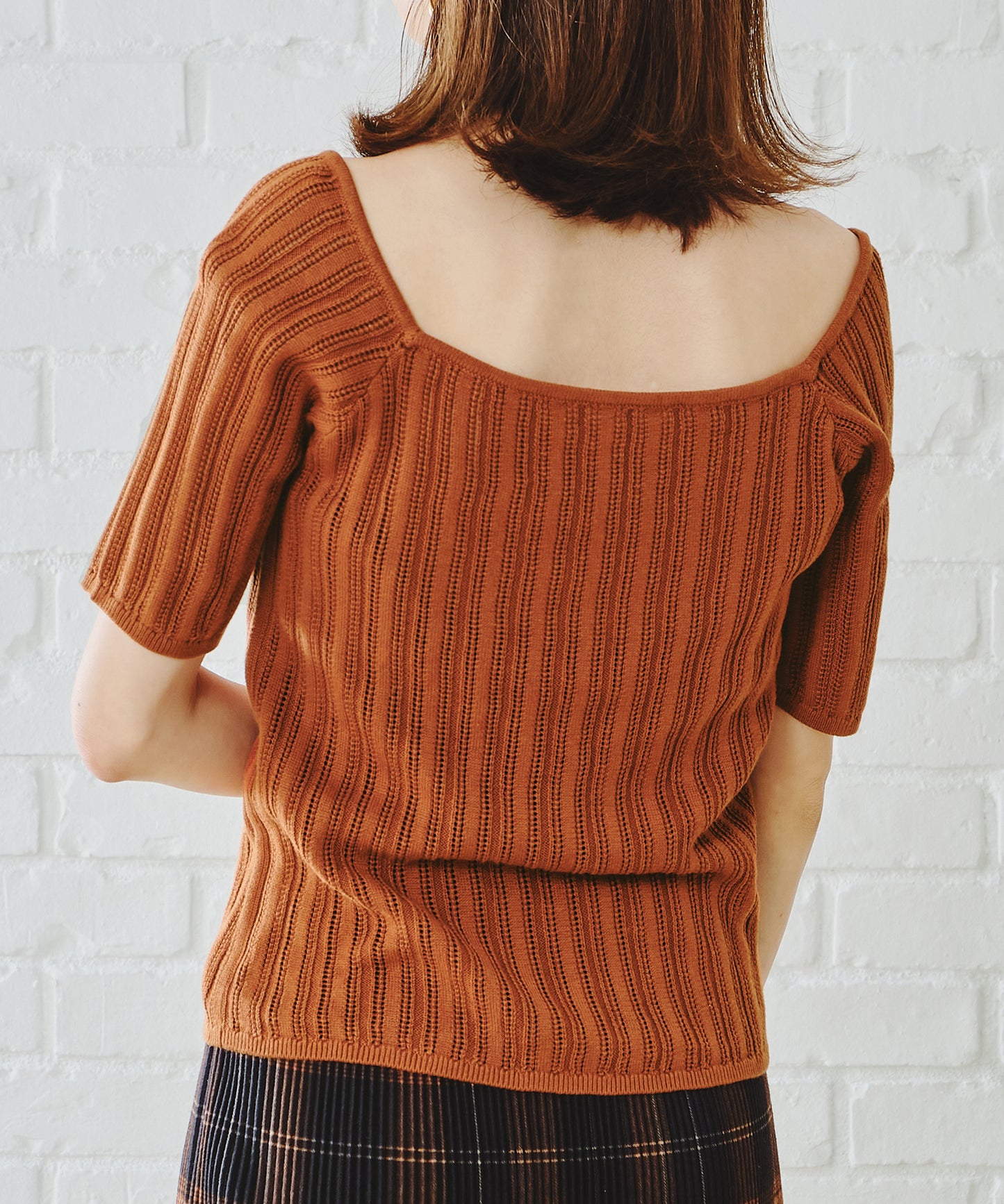 アイレット柄ニットトップス/AC1102