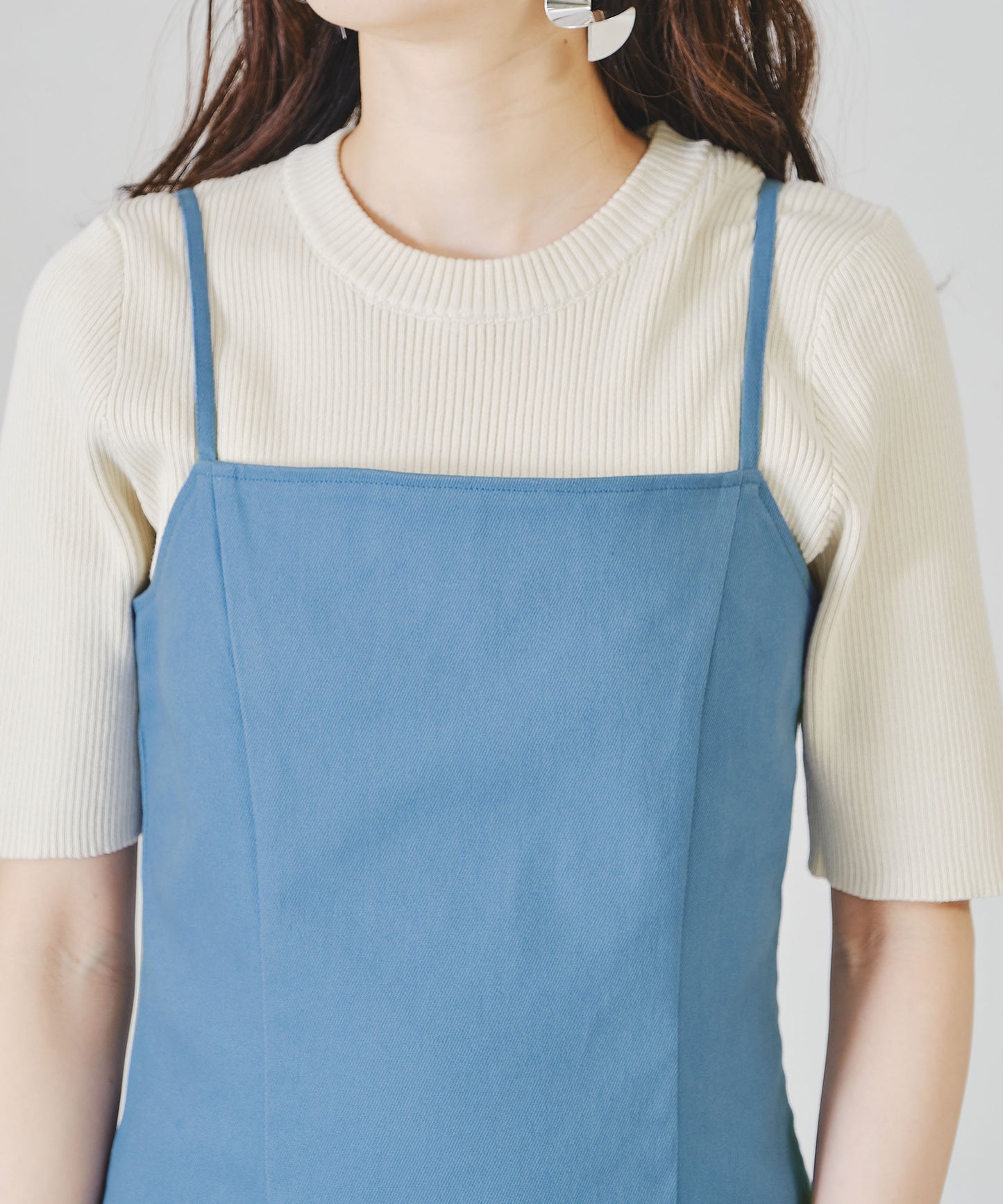 アシメスリットワンピース/AC1333