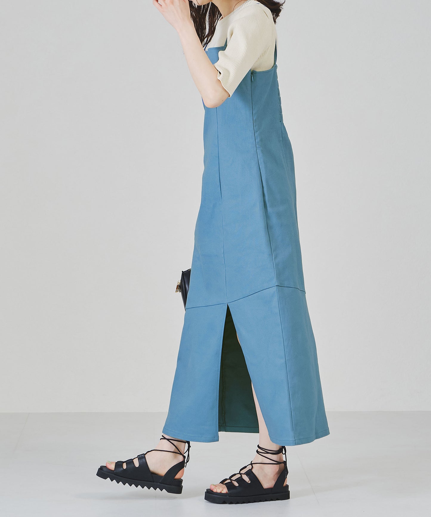 アシメスリットワンピース/AC1333