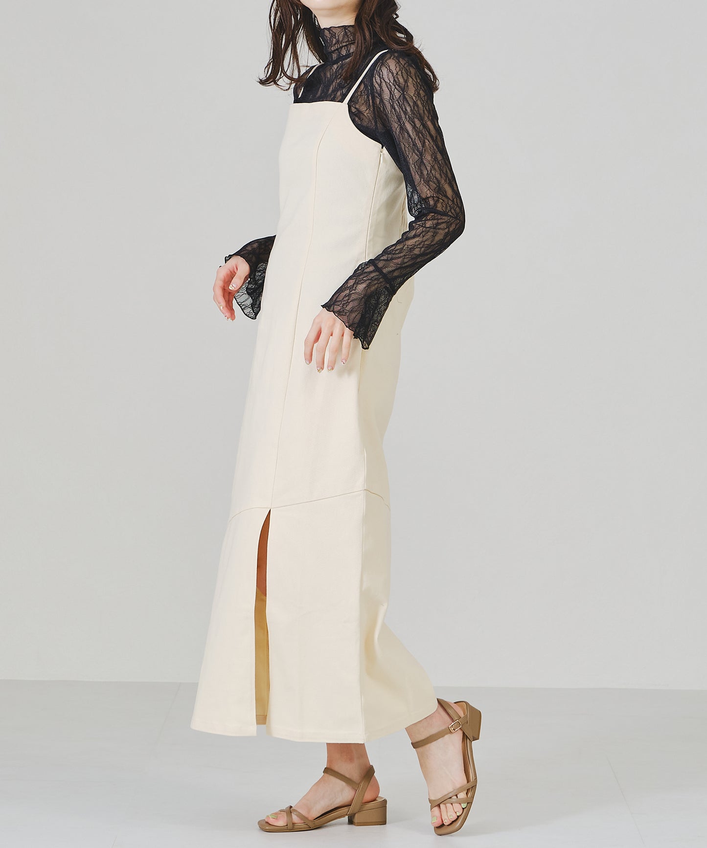 アシメスリットワンピース/AC1333