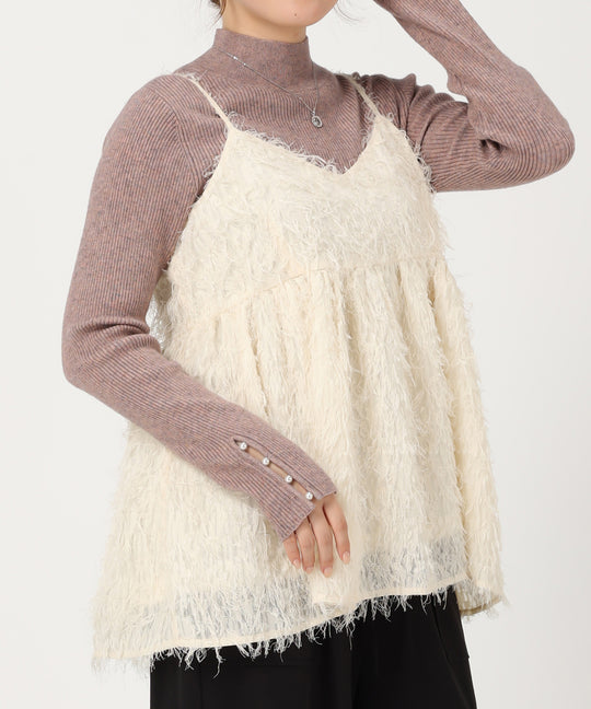 フェザーキャミビスチェ