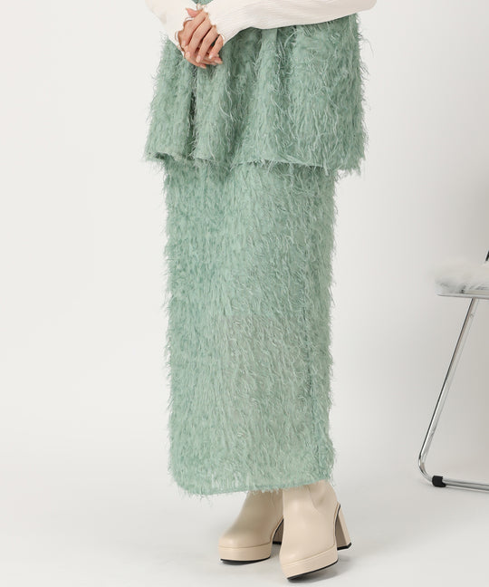 フェザージャガードタイトスカート