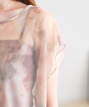 2WAYシースルーフレンチタイダイシアーワンピース/AC3417