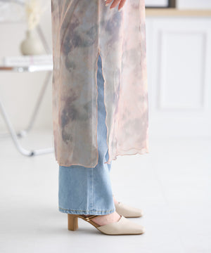 2WAYシースルーフレンチタイダイシアーワンピース/AC3417