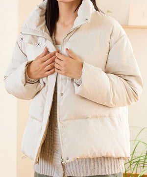 スタンドネックボリュームダウンジャケット/MO43D01