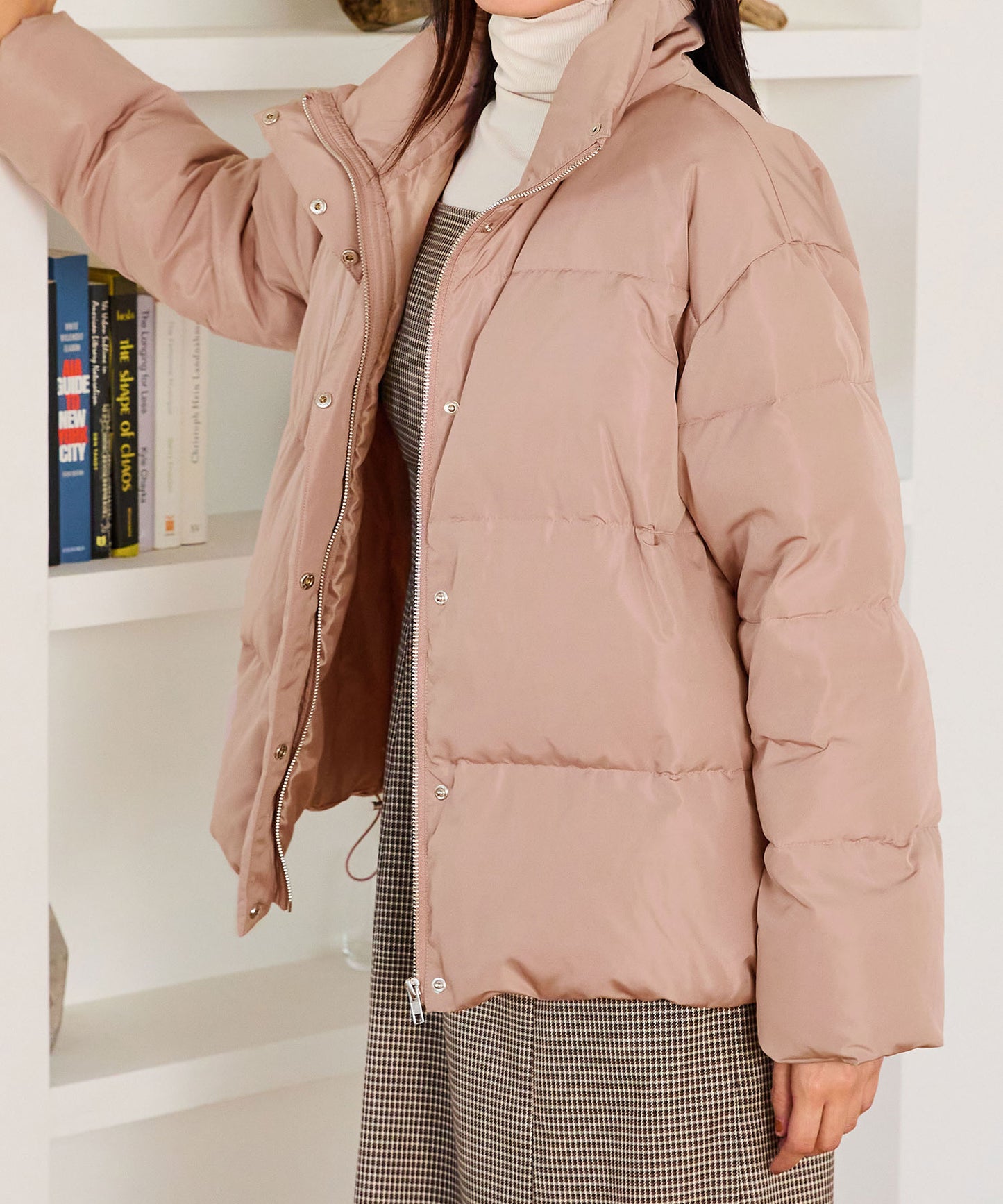 スタンドネックボリュームダウンジャケット/MO43D01