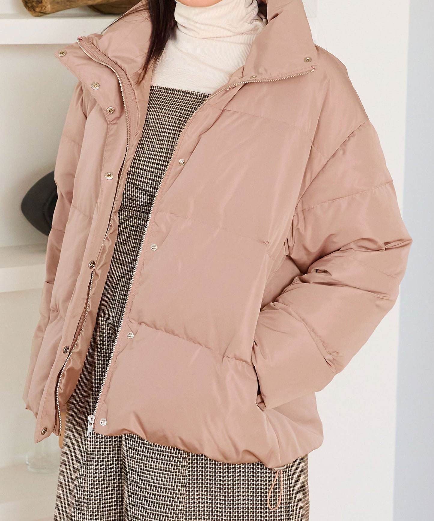 スタンドネックボリュームダウンジャケット/MO43D01