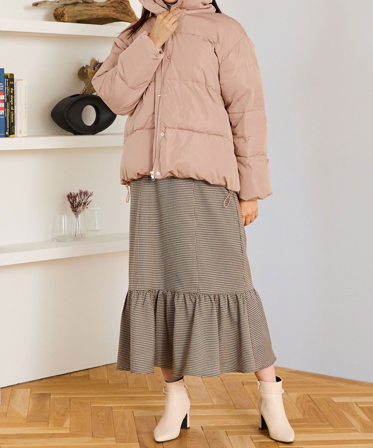 スタンドネックボリュームダウンジャケット/MO43D01