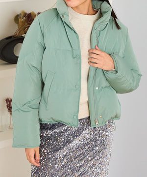 スタンドネックショートダウンジャケット/MO43D02