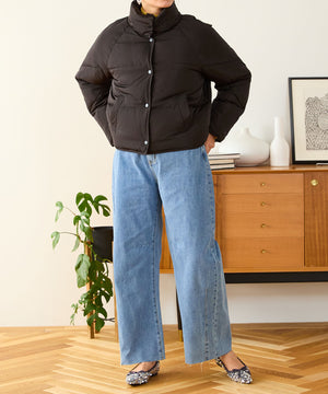 スタンドネックショートダウンジャケット/MO43D02