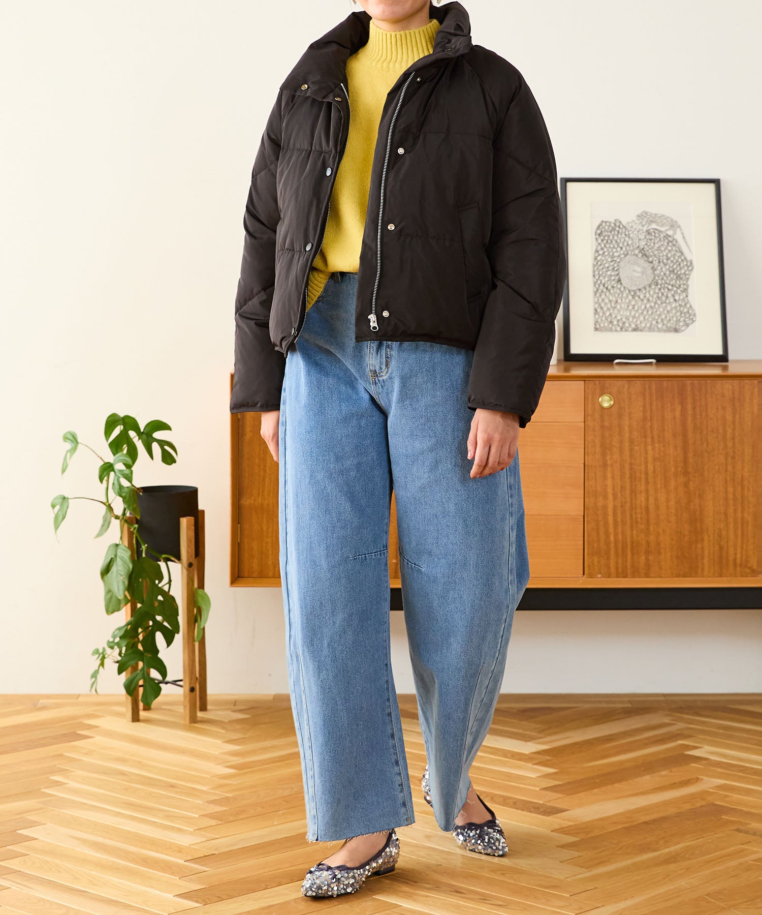 スタンドネックショートダウンジャケット/MO43D02 – ORIENTALTRAFFIC