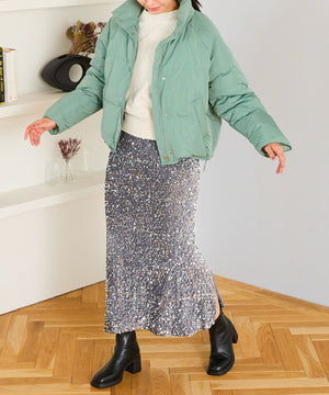 スタンドネックショートダウンジャケット/MO43D02