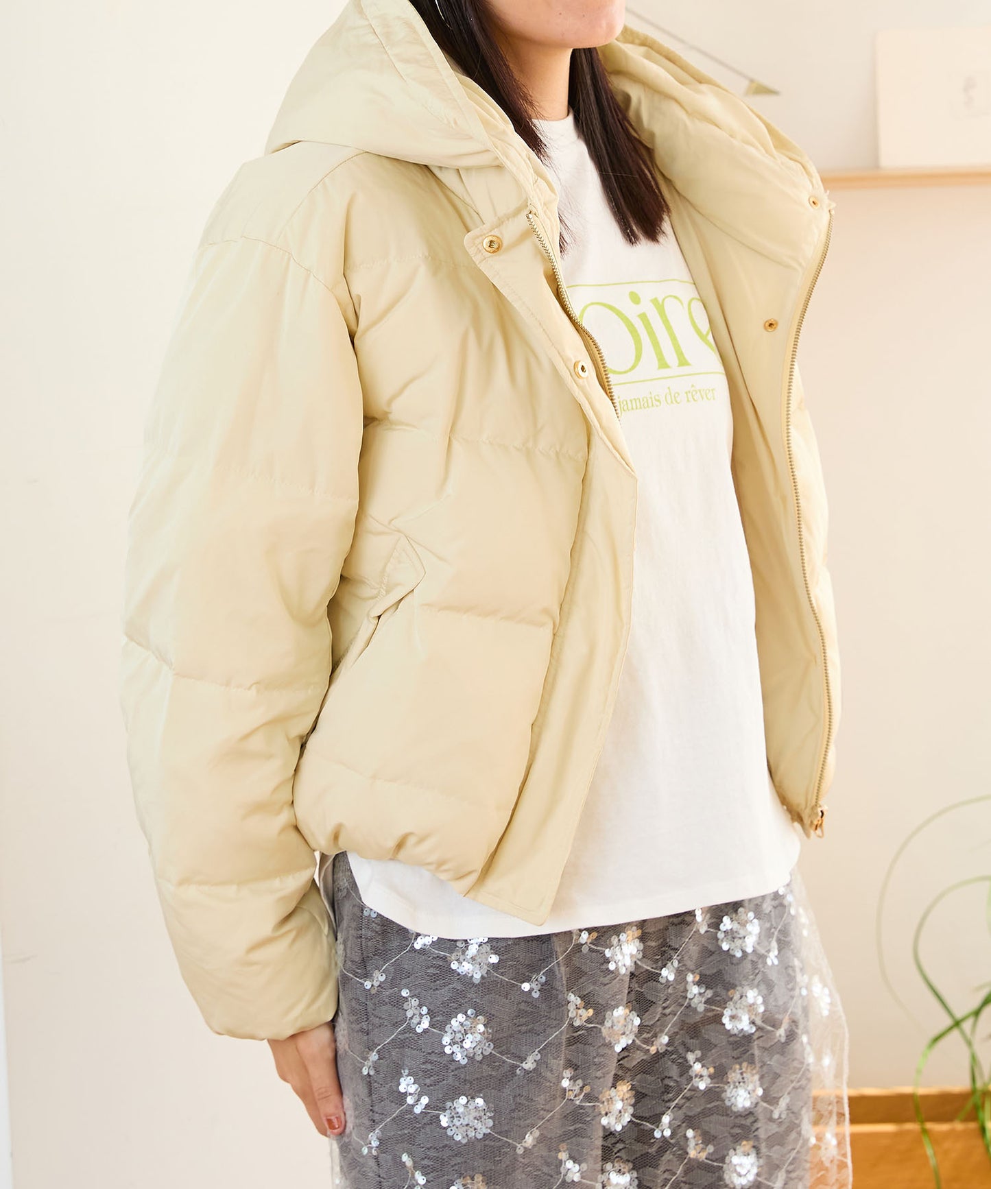 フーディーダウンジャケット/MO43D03