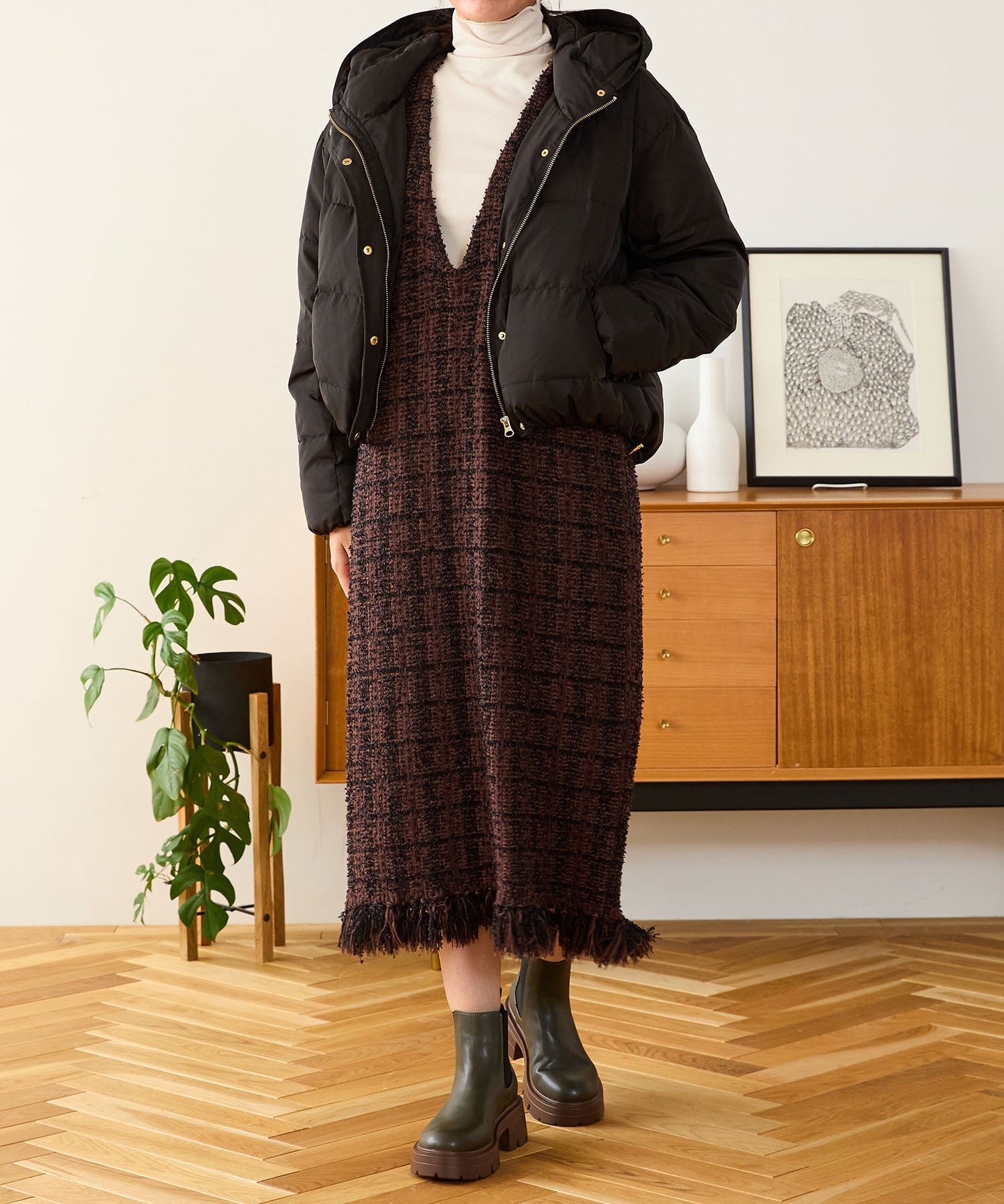 フーディーダウンジャケット/MO43D03