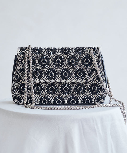 フラワーデザインチェーンバッグ/MOB023【結婚式/オケージョン/パーティー】