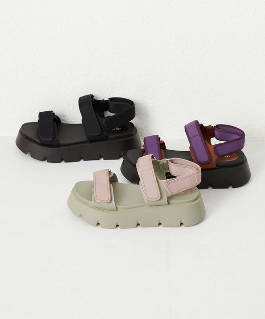 厚底ナイロンベルトスポーツサンダル/OT3212