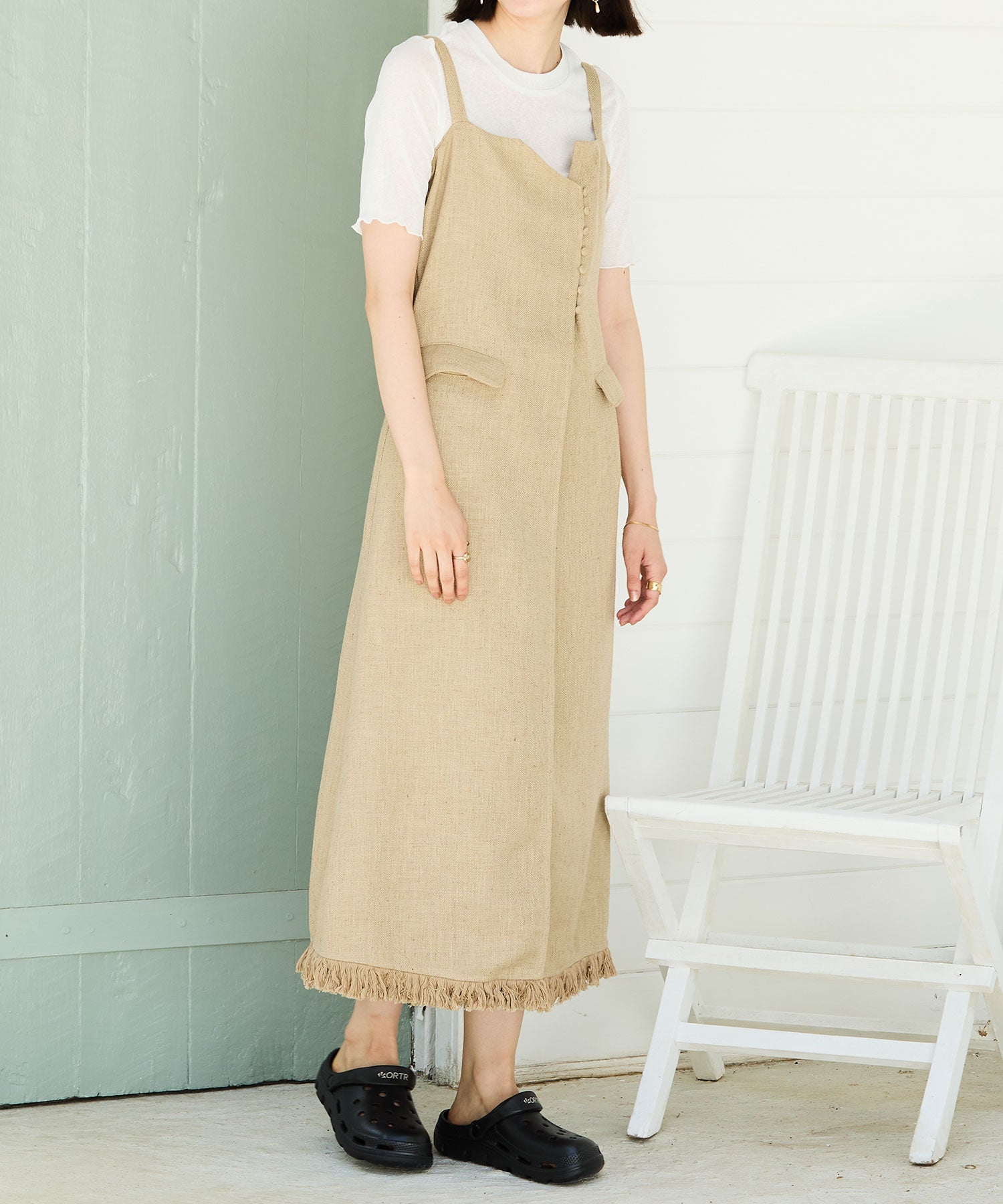 リカバリーサンダル】パンチングデザイン厚底サンダル/26.5?27.5cm追加