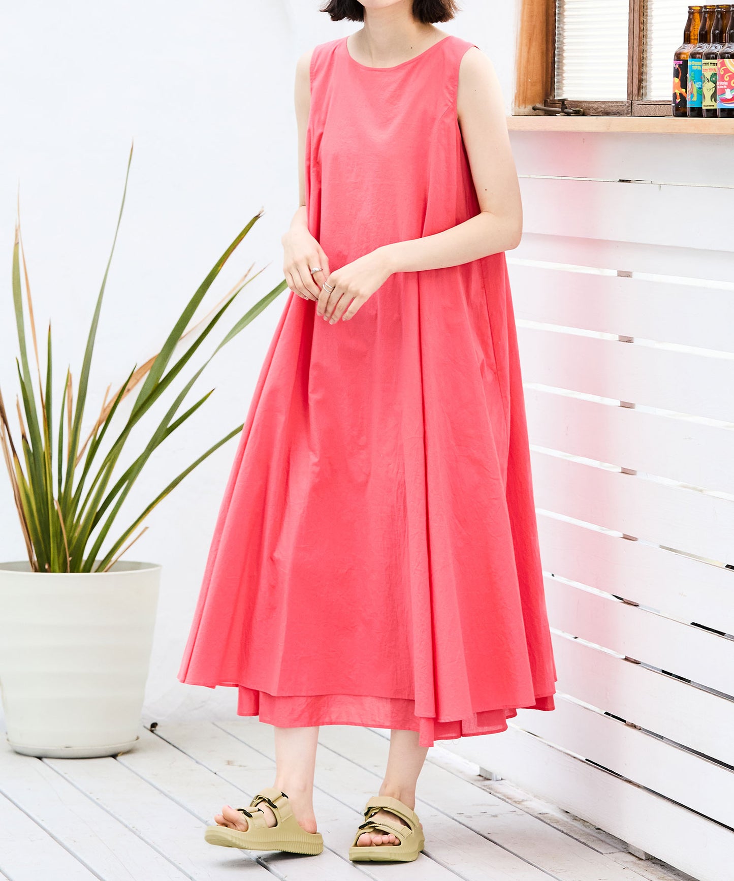 【WEB限定/リカバリーサンダル】ナイロンベルトスライドサンダル/OT3222