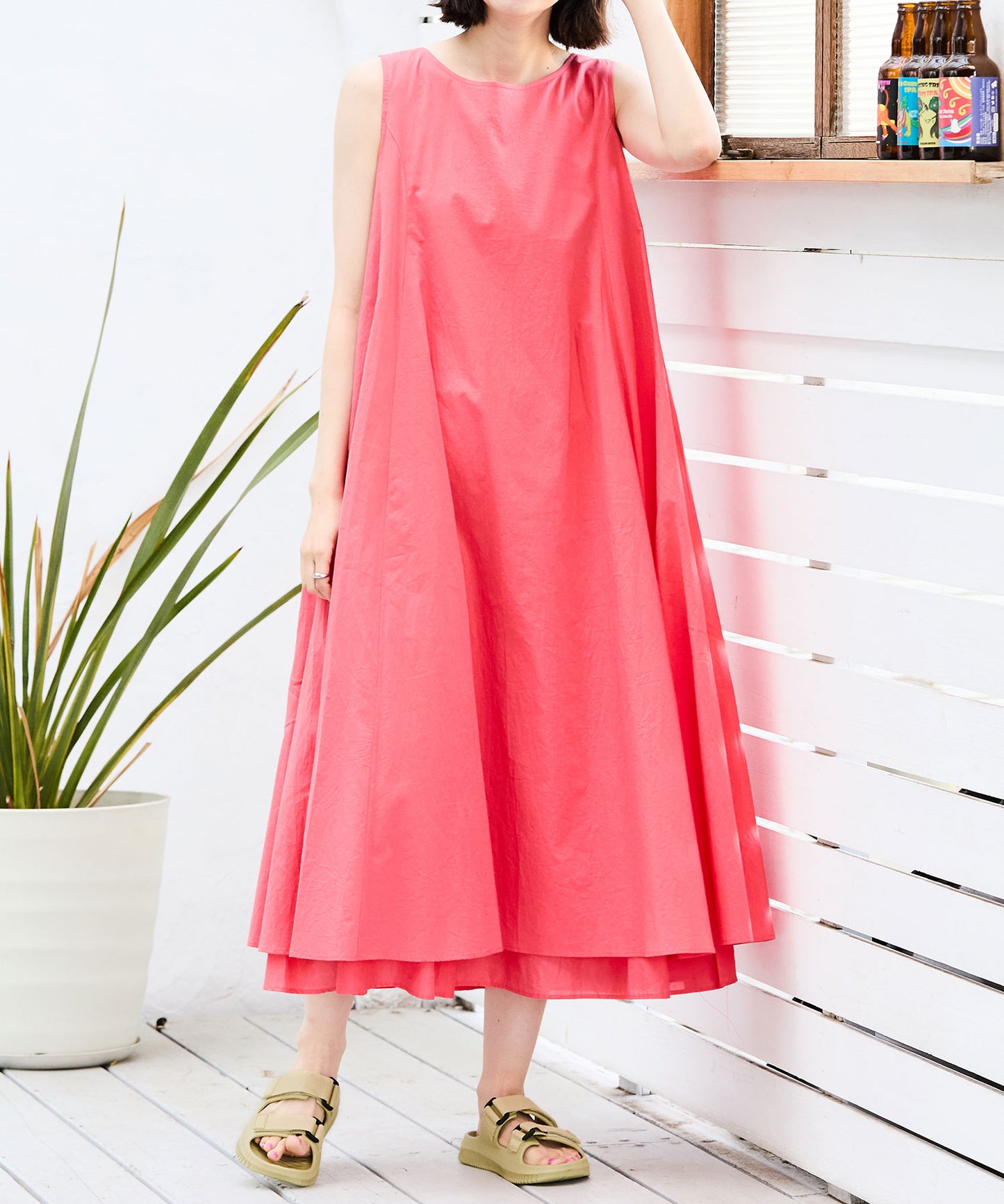 【WEB限定/リカバリーサンダル】ナイロンベルトスライドサンダル/OT3222