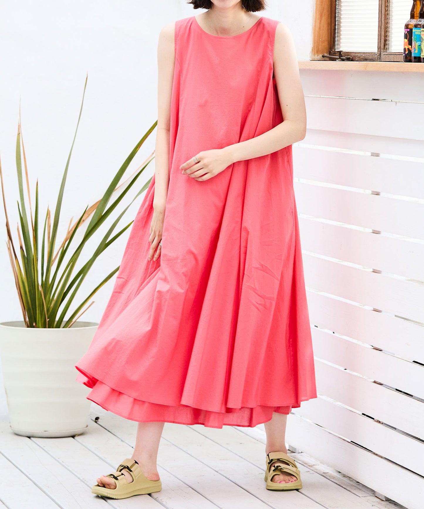 【WEB限定/リカバリーサンダル】ナイロンベルトスライドサンダル/OT3222