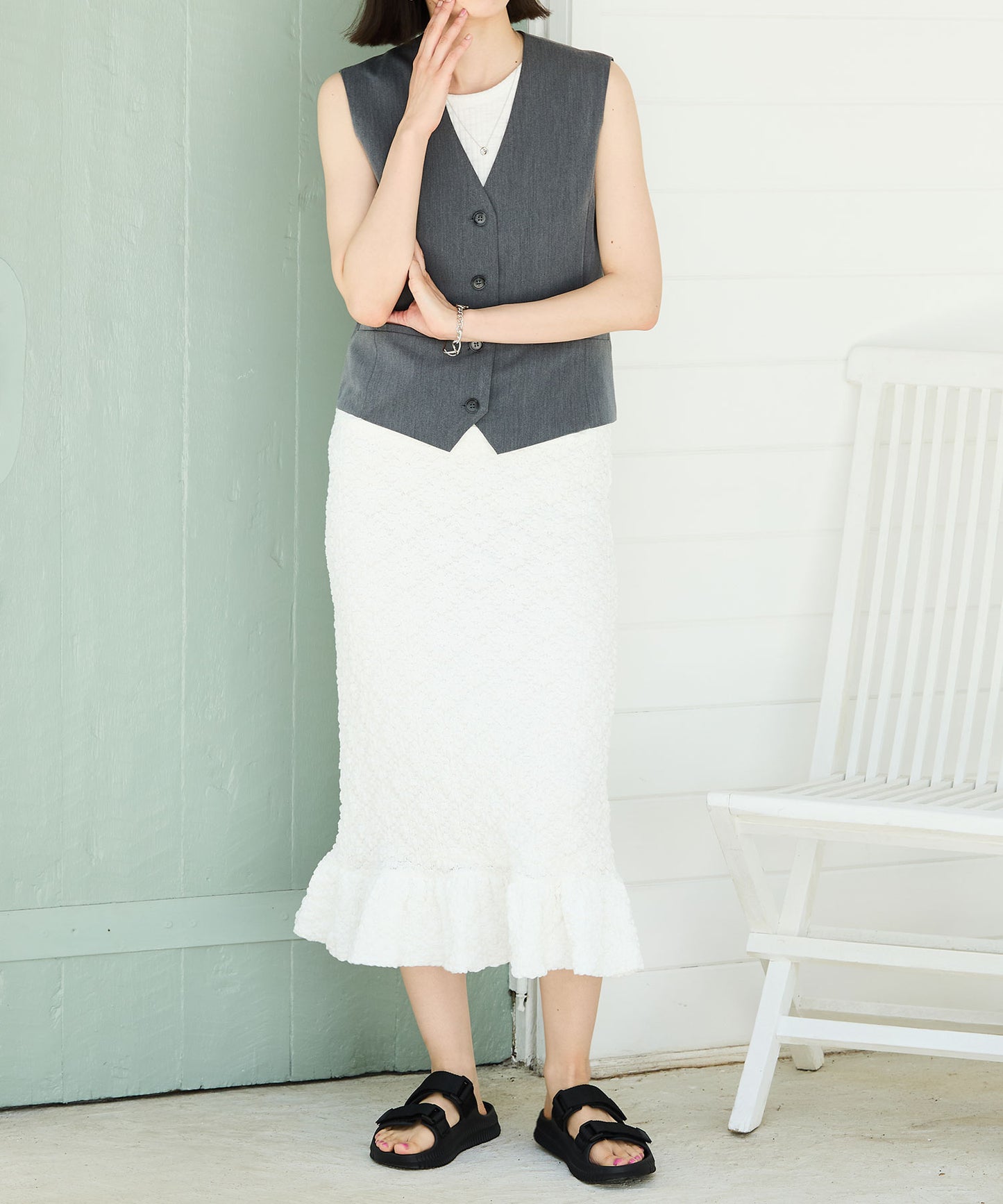 【WEB限定/リカバリーサンダル】ナイロンベルトスライドサンダル/OT3222