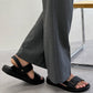 【WEB限定/Fit meサンダル】アシンメトリーベルトスライドサンダル/OT3238